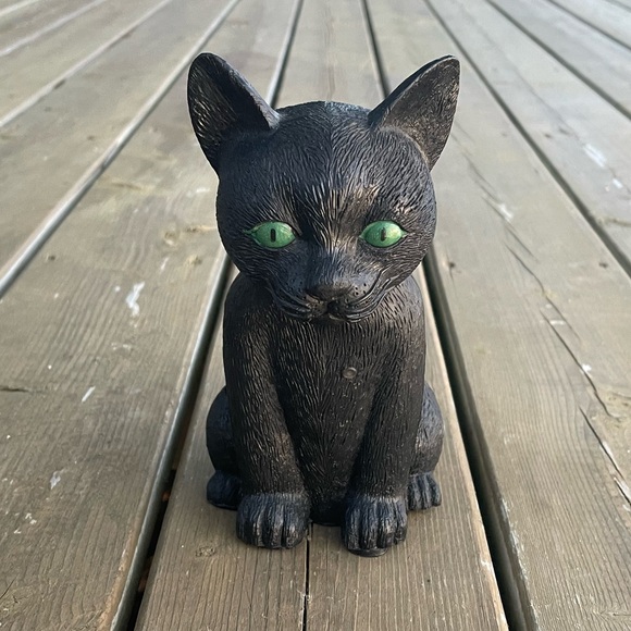 Momentum Brands Black Cat Kitten Hard Plastic Halloween Decoration Made in China - Picture 14 of 14